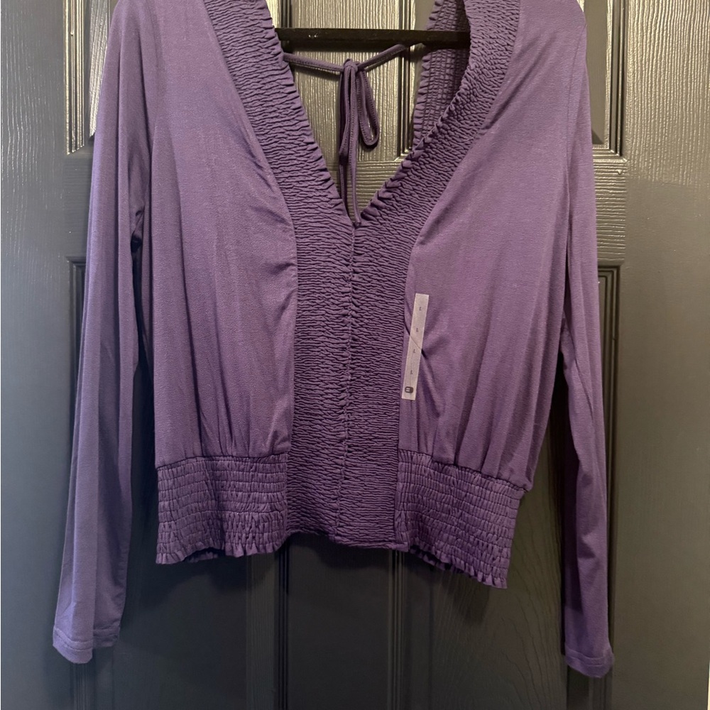 🆕willow & root purple open back top